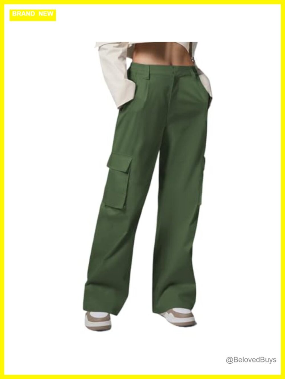 JEKAOYI Cargo Pants for Women Baggy Lightweight High Waisted Hiking Pants for
